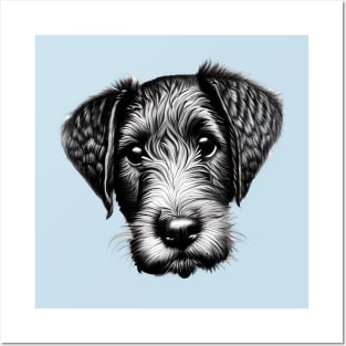 Airedale Terrier Puppy Posters and Art